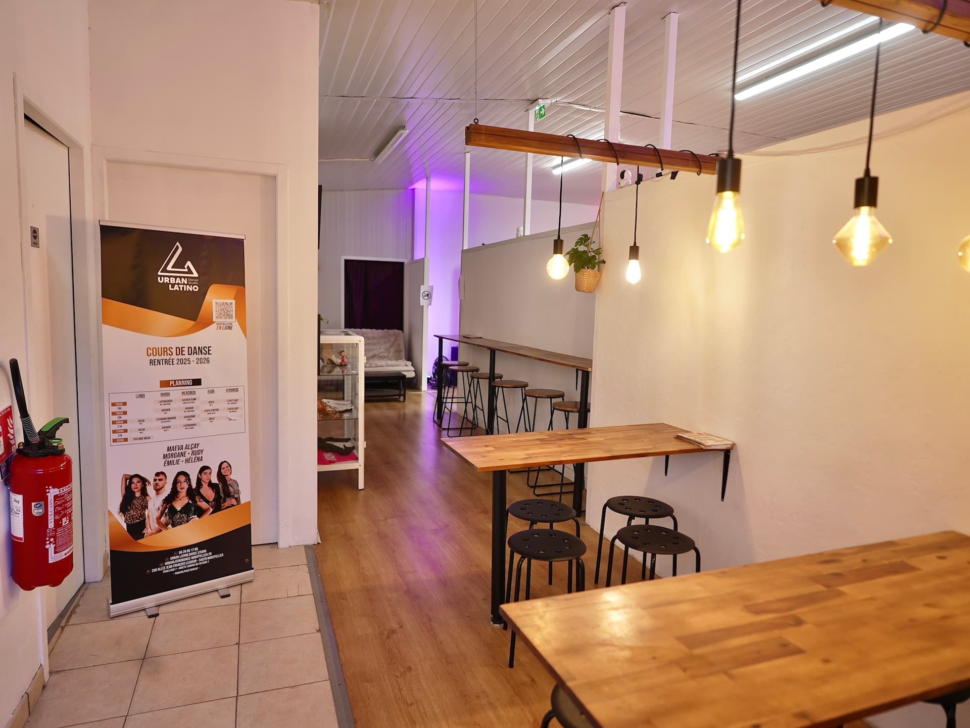 Espace d'attente du studio